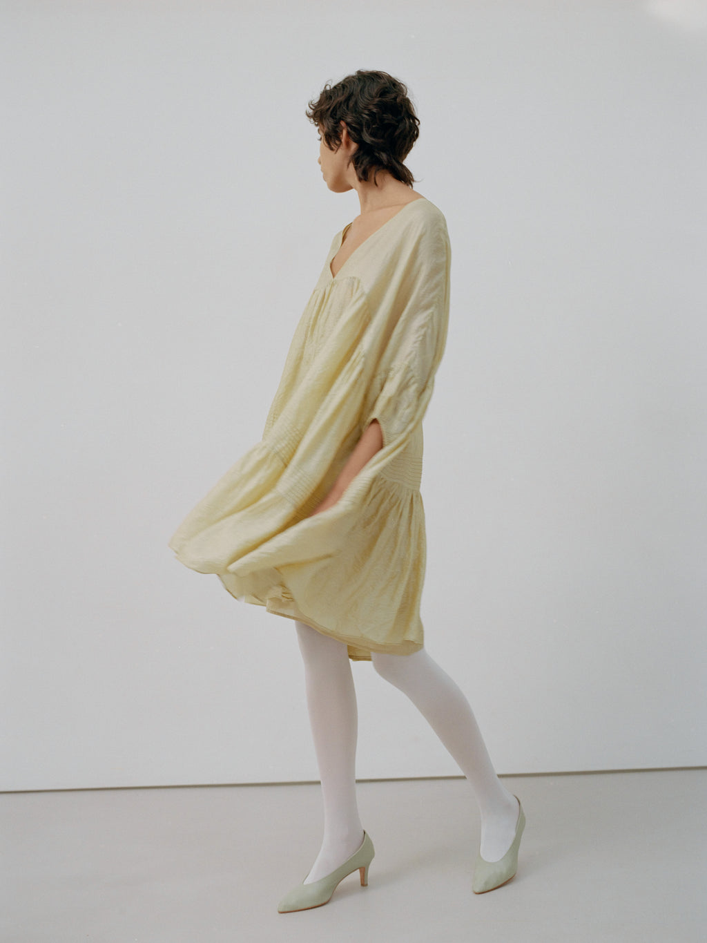 Airi Tussar Mini Dress