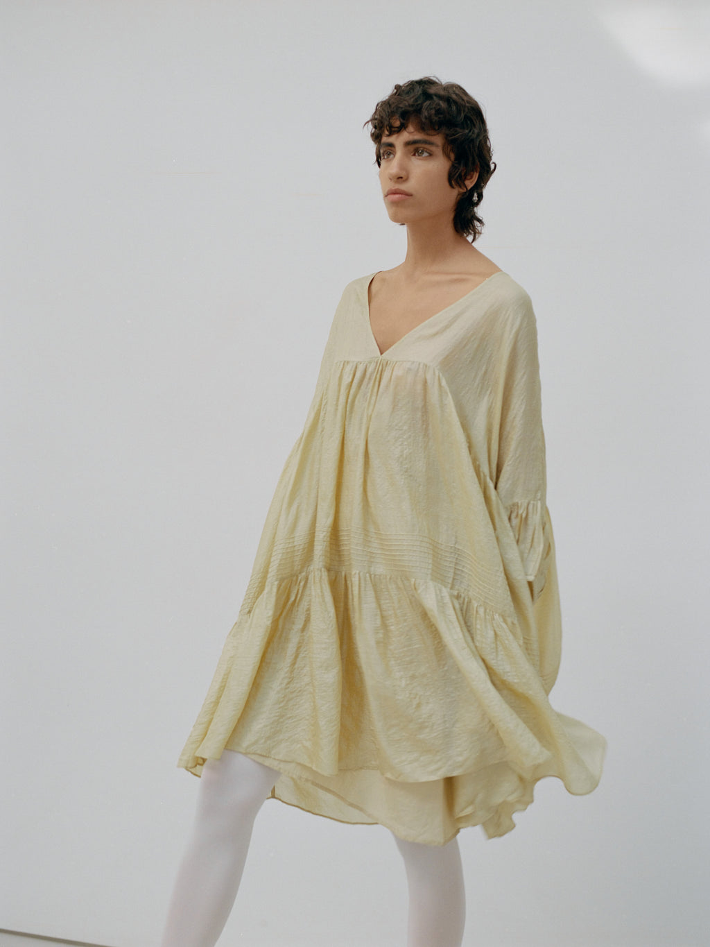 Airi Tussar Mini Dress