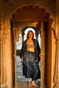 Raj Quilted Tussar Kimono