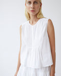 Camille Sleeveless Tux Blouse