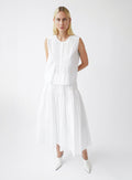 Camille Sleeveless Tux Blouse