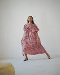 Yeha Ruffle Collar Batik Dress