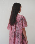 Yeha Ruffle Collar Batik Dress