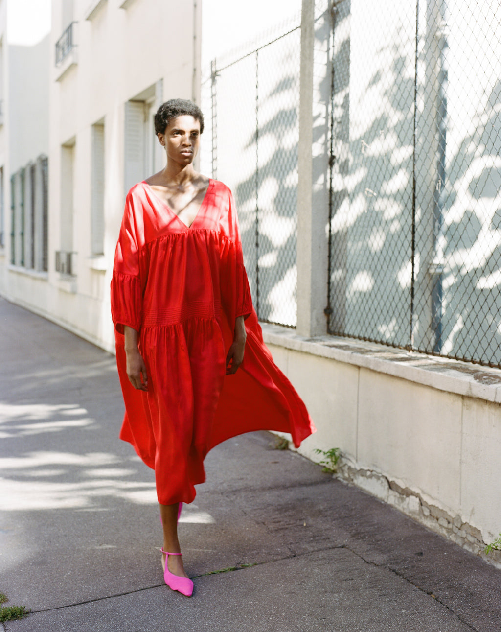 anaak airi maxi dress Silk Airi Maxi Dress Sulphur La Garonne