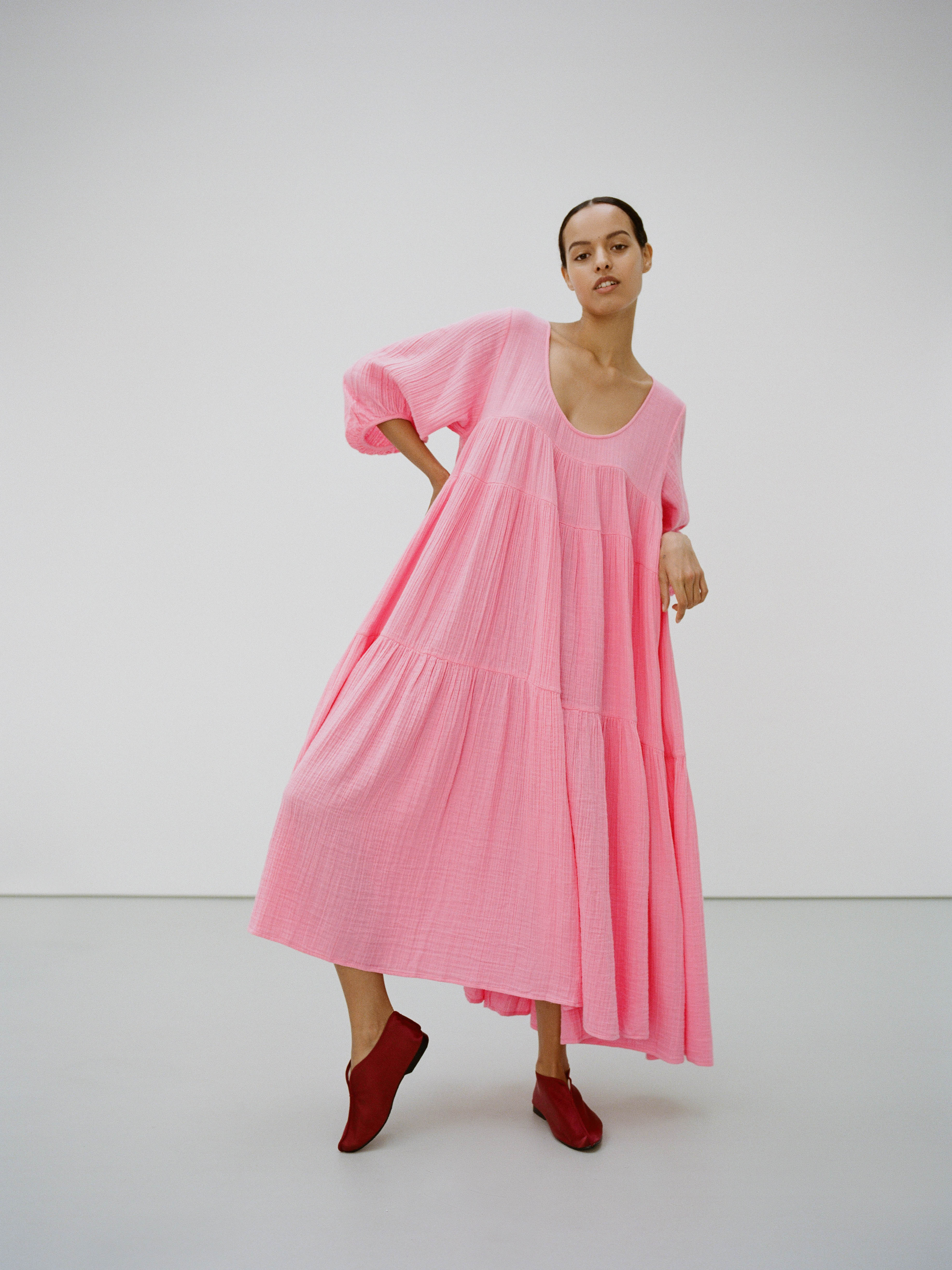 【Atelier Nain】ANAIS SILKY LAYERED DRESS ★2color S/M Search Result | NAIN Korean Fashion Online