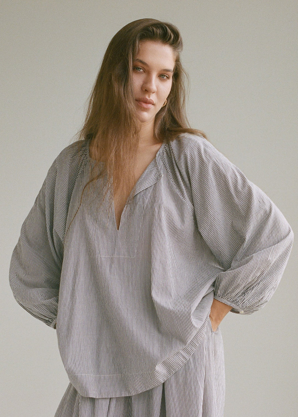 Yuri Handwoven Yoke Blouse