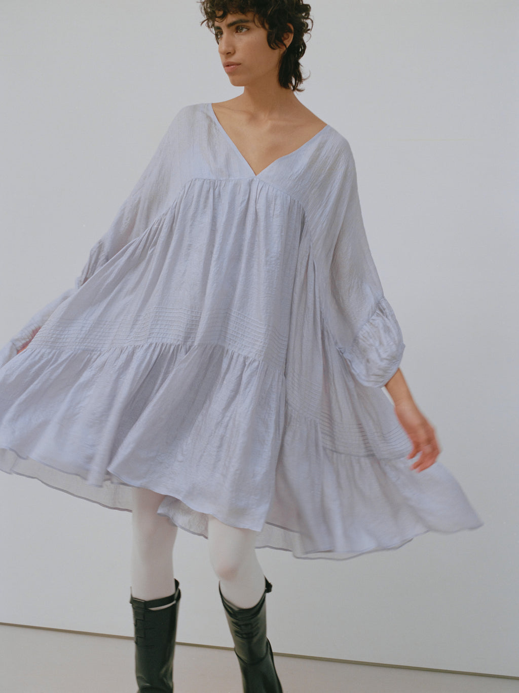 Airi Tussar Mini Dress