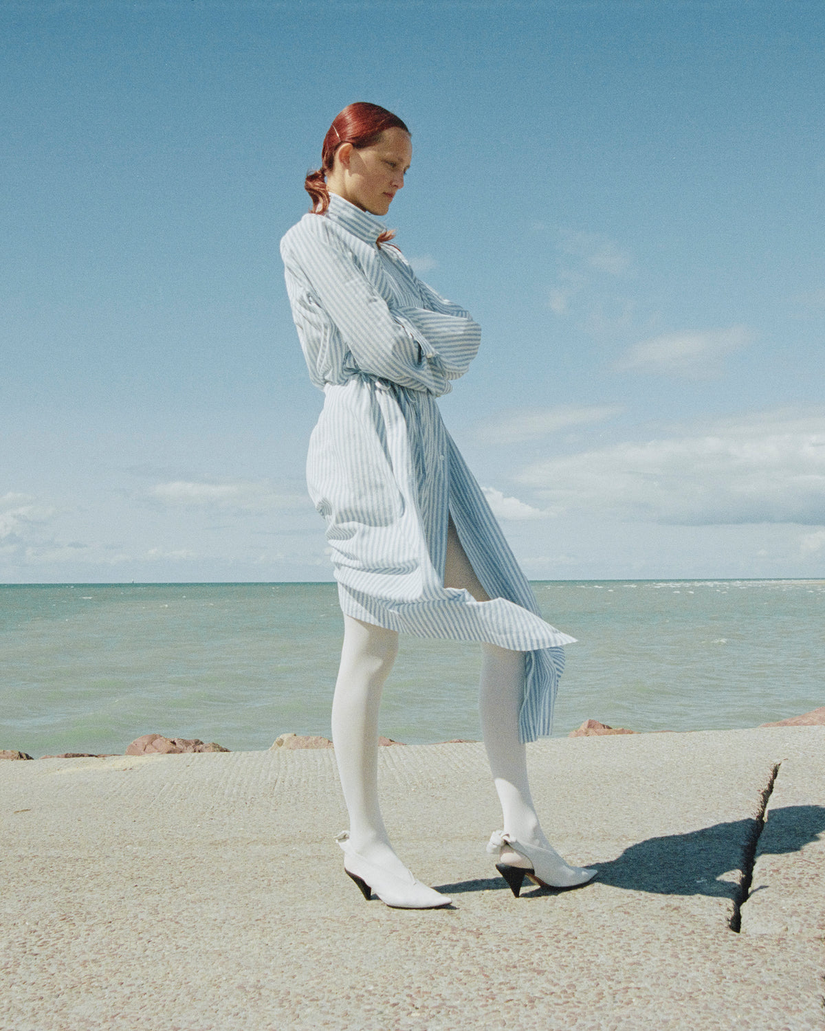 Joan Stripe Shirt Dress