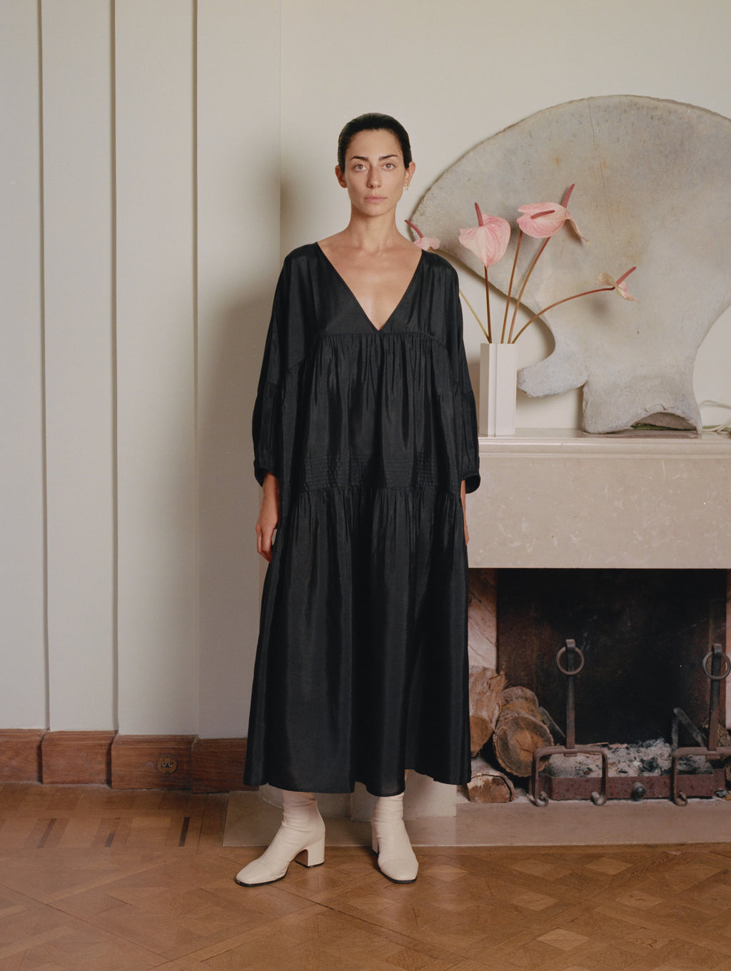 anaak airi maxi dress Anaak Airi Tussar Maxi Dress
