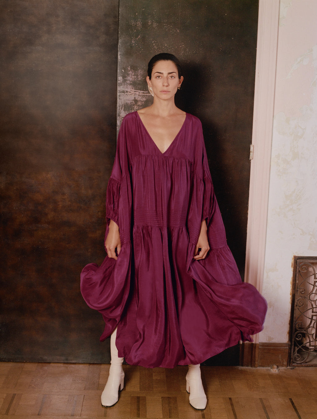 anaak airi maxi dress Anaak Airi Maxi Dress in Sand Dune