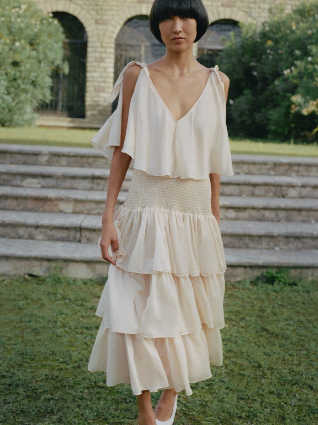 Anaak Pavlova Swan Dress in Crème Anaak Pavlova Swan Dress in Crème