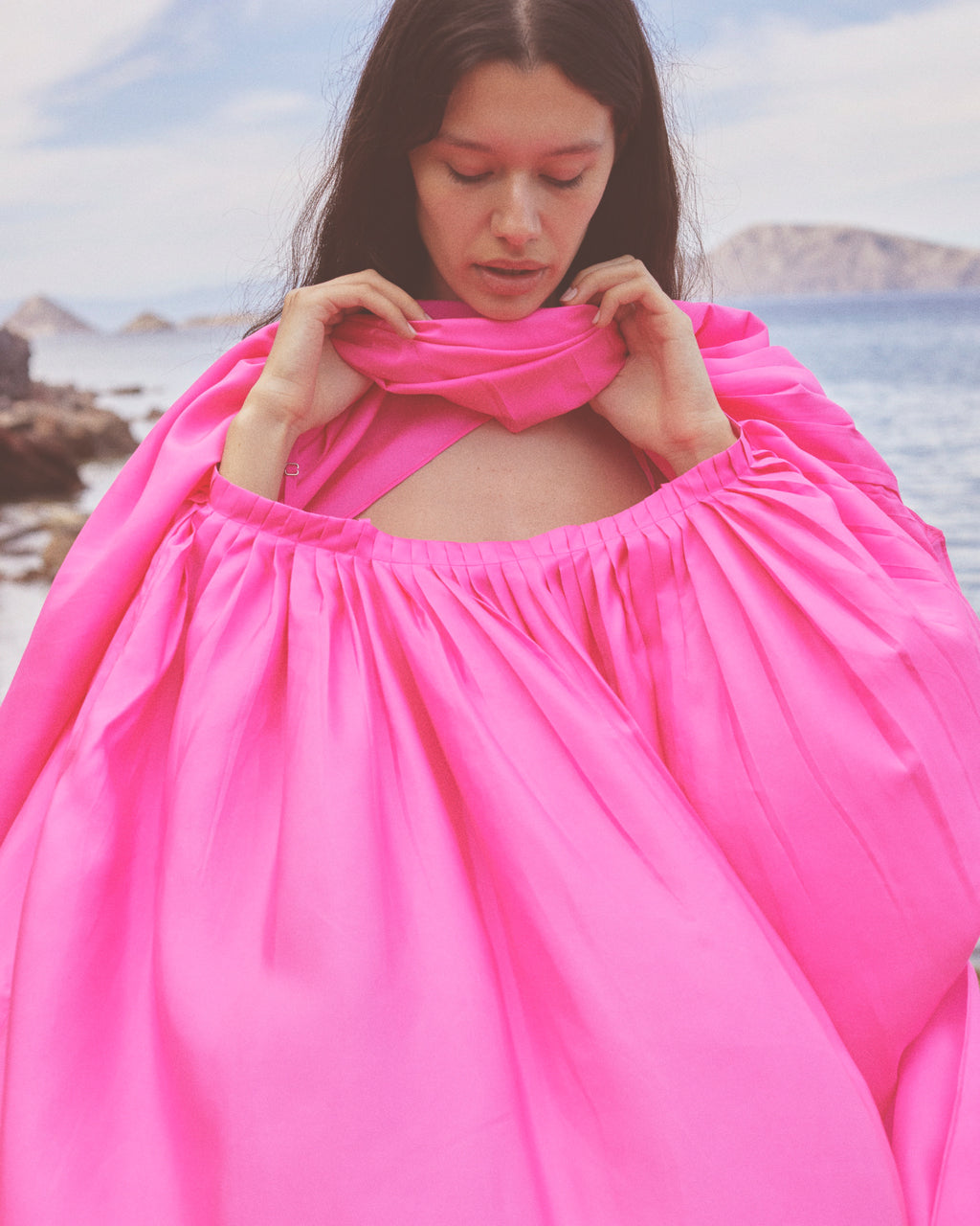 pink handkerchief dress Pulcher