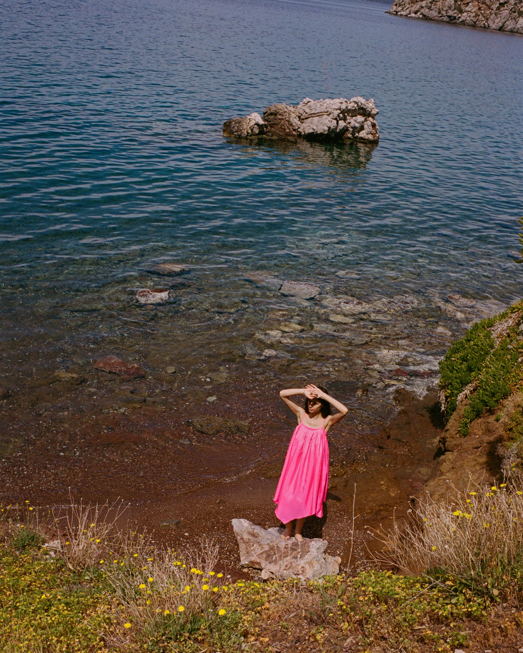 Anaak tretat Handkerchief Dress in Fuchsia Anaak tretat Handkerchief Dress in Fuchsia