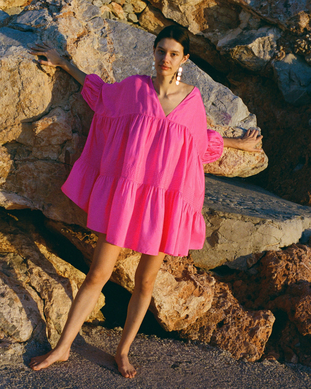 aneira mini dress AFRM Aneira Mini Dress in Cyber Optic Dot
