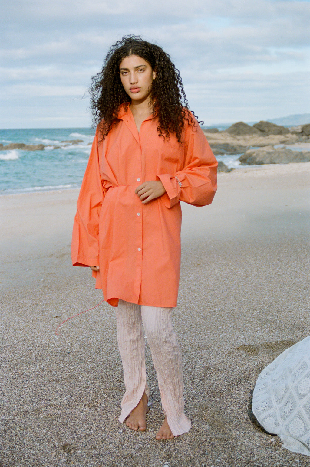 orange tunic dress Orange Contrast Trim Tunic Short Dress | Women's Clothing