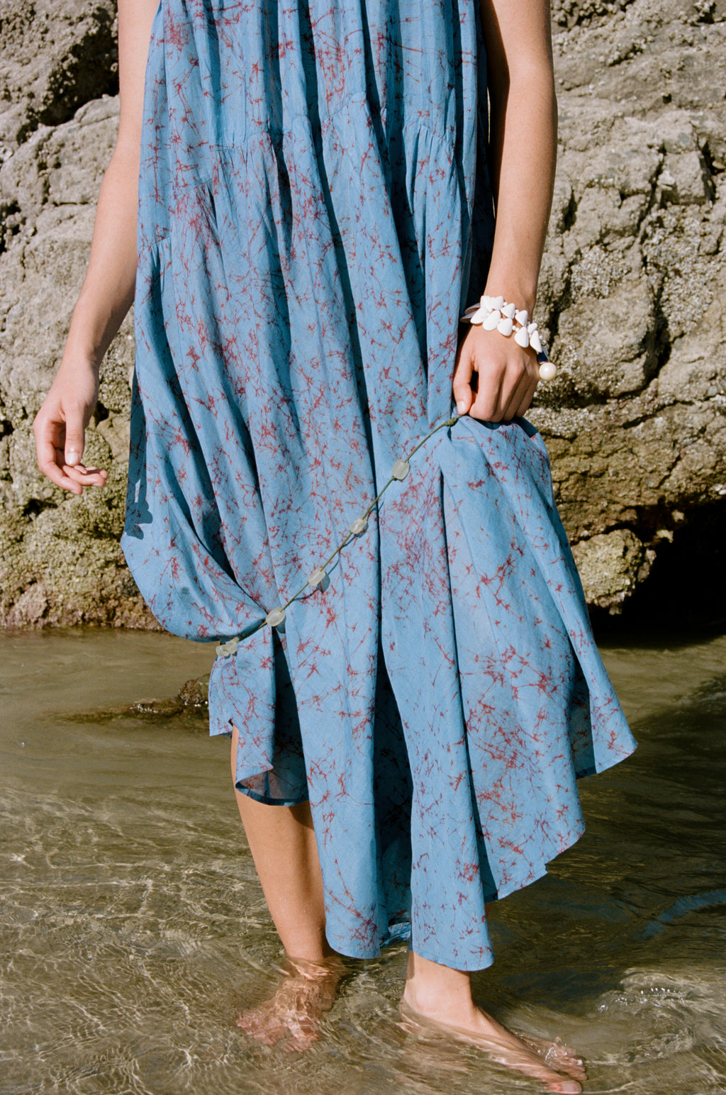 Anaak Deia Batik Handkerchief Dress in Cerulean Anaak Deia Batik Handkerchief Dress in Cerulean