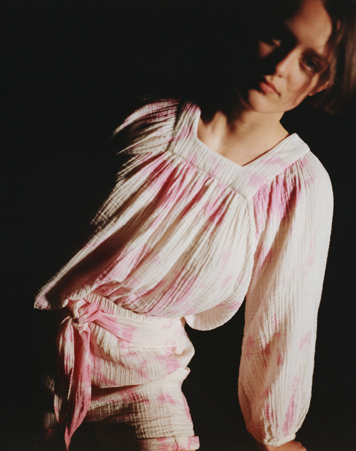 Carrie Mae Poet Tie-Dye Blouse