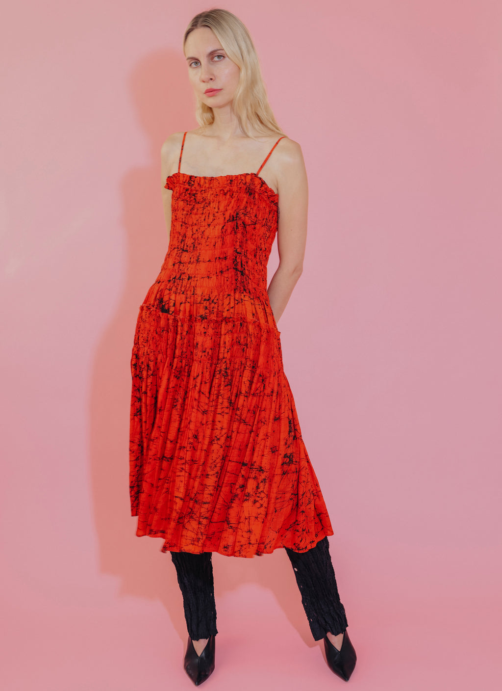 batik party dress Batik Classic Frock party dress office dress