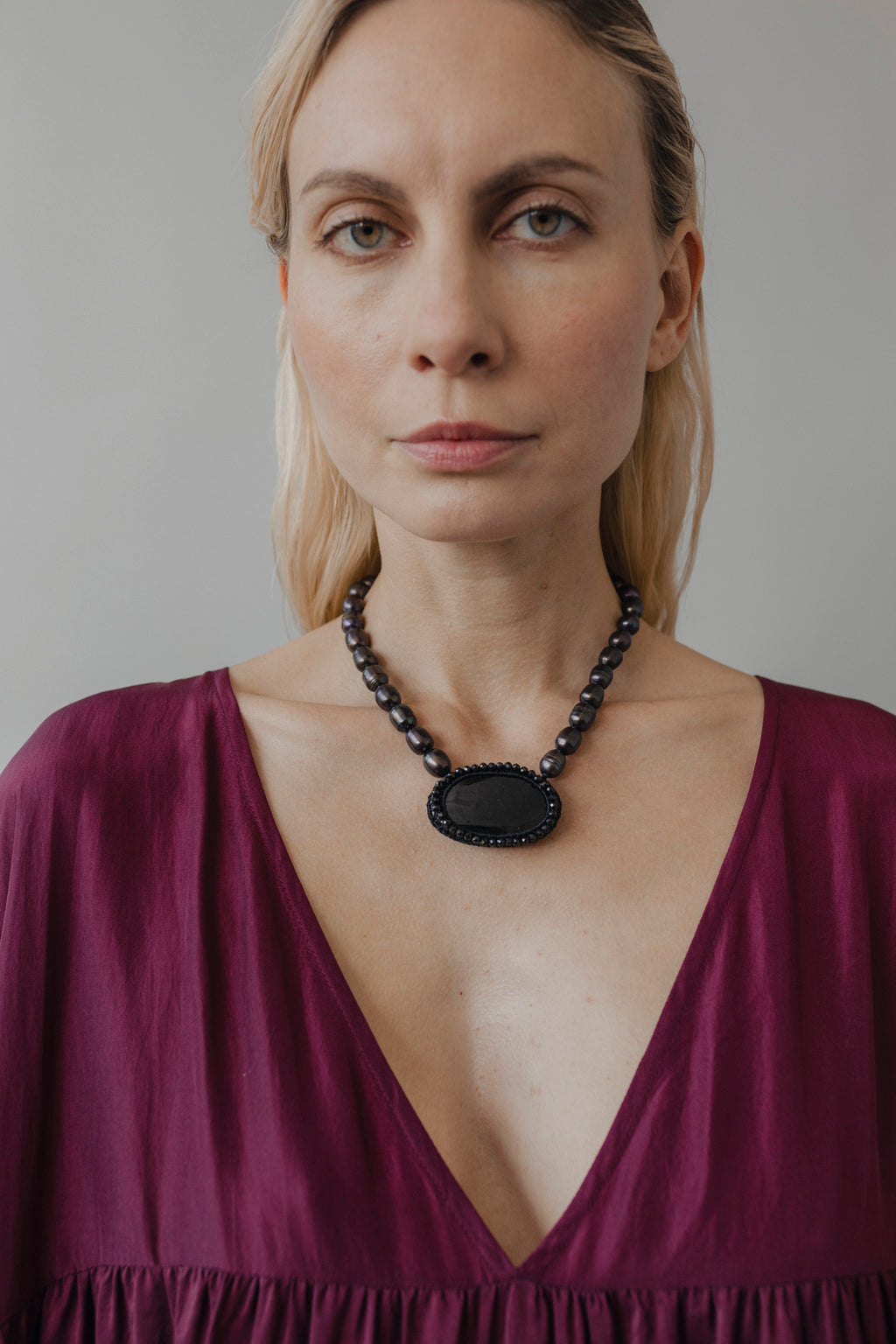 Black Pearl Necklace
