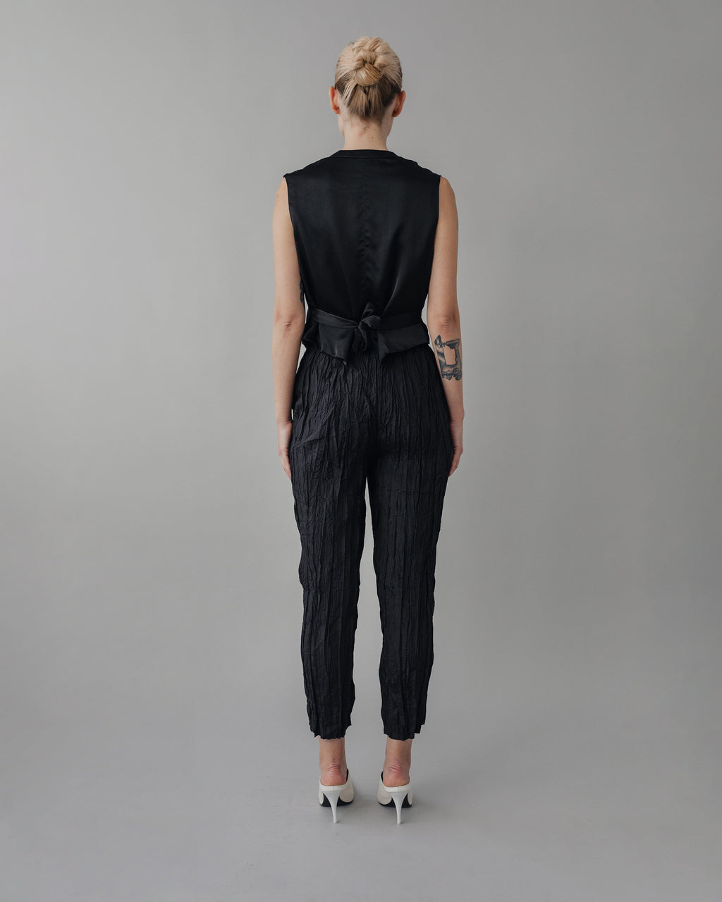 Nasree Cigarette Pleated Pants