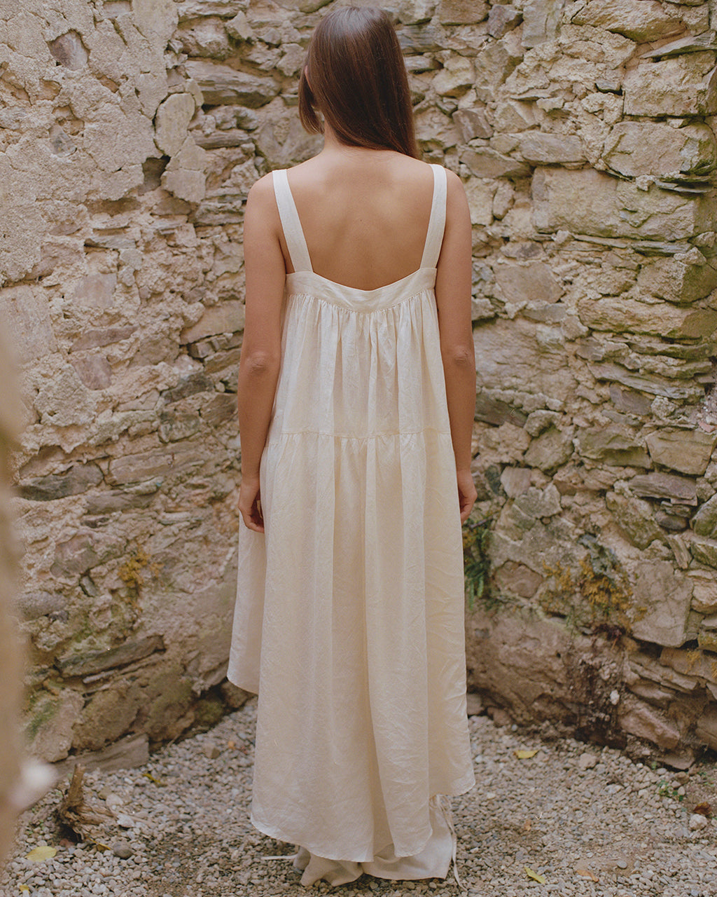 Deia Tiered Handkerchief Dress