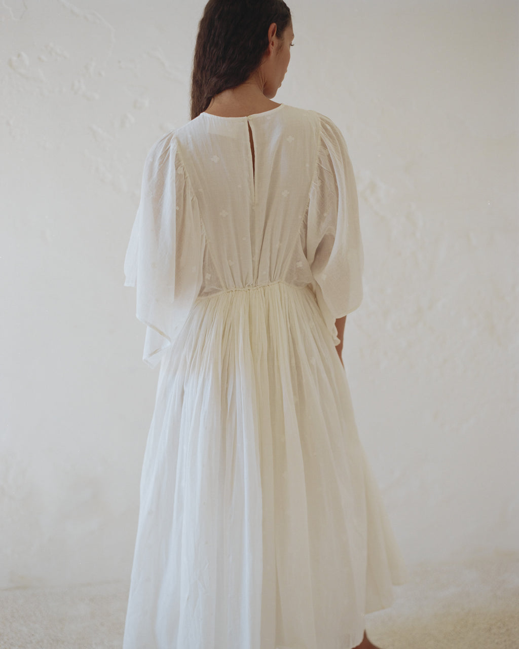 flounce maxi dress Pilar Flounce Maxi Dress Soft White