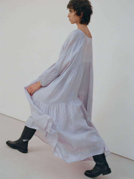 Airi Tussar Maxi Dress, in Lavender Airi Tussar Maxi Dress, in Lavender