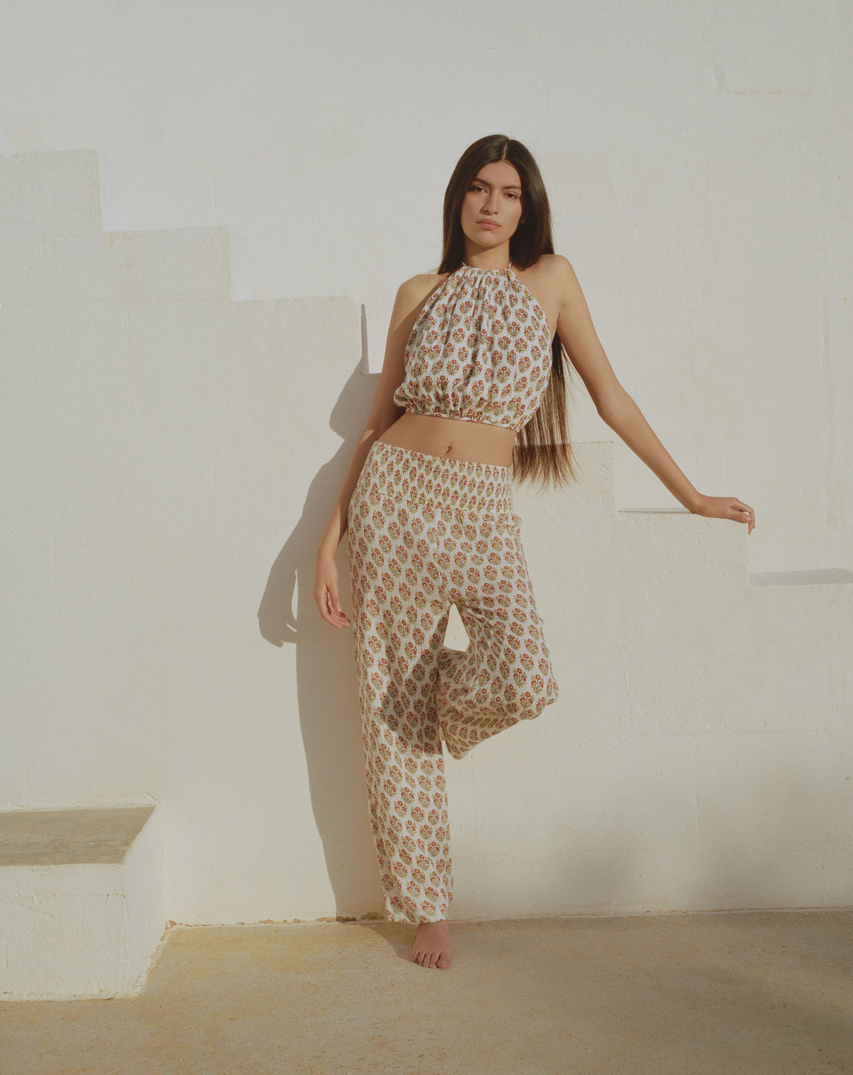 Maya Flare Blockprint Pants