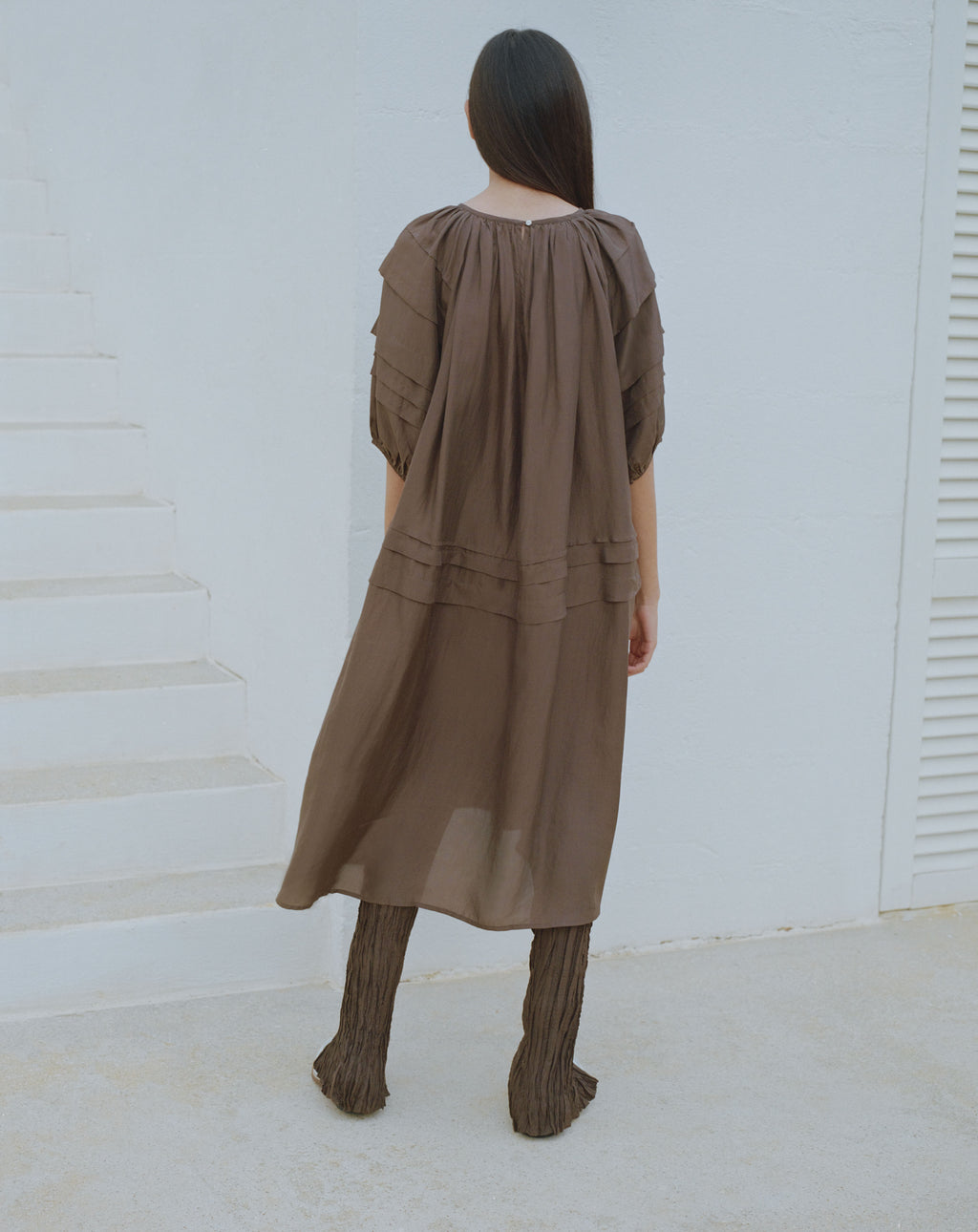 Rishi Pintuck Midi Dress